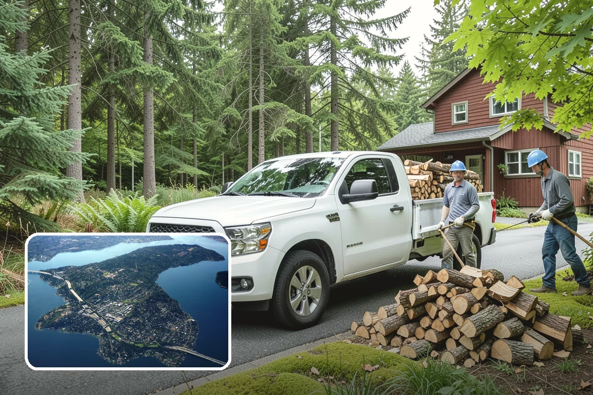 Customer Tree Processing in Mercer Island, King County, WA - No equipment rental or heavy lifting for you