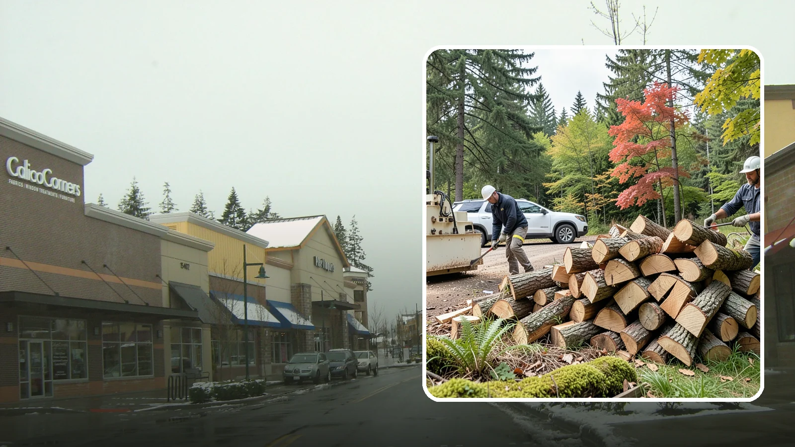 Customer Tree Processing in Mill Creek, Snohomish County, WA - We process trees and logs you already have into finished firewood on your property.