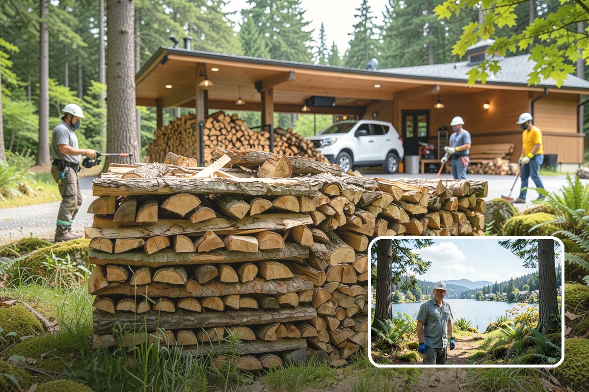 Customer Tree Processing in Milton, King County, WA - No equipment rental or heavy lifting for you