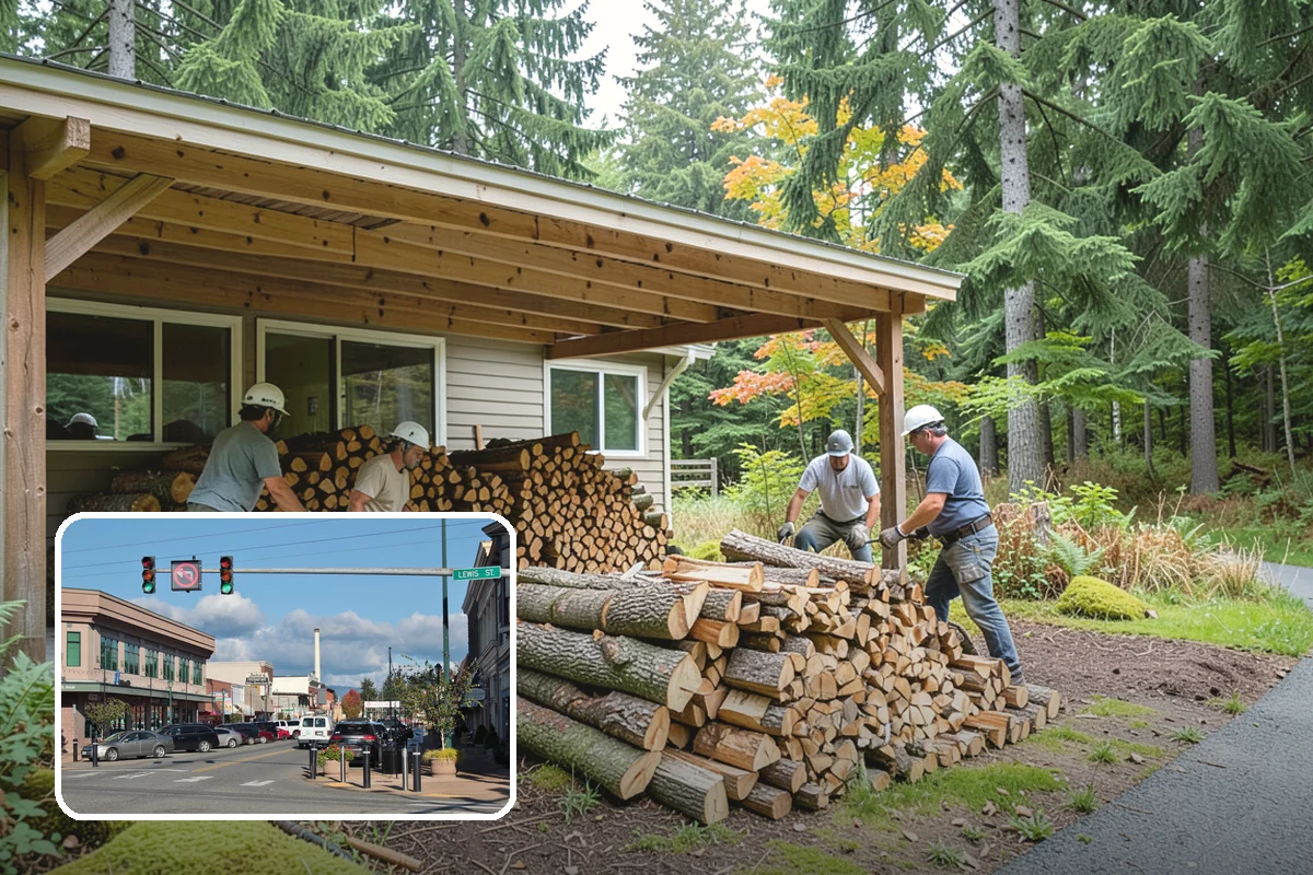 Customer Tree Processing in Monroe, Snohomish County, WA - No equipment rental or heavy lifting for you