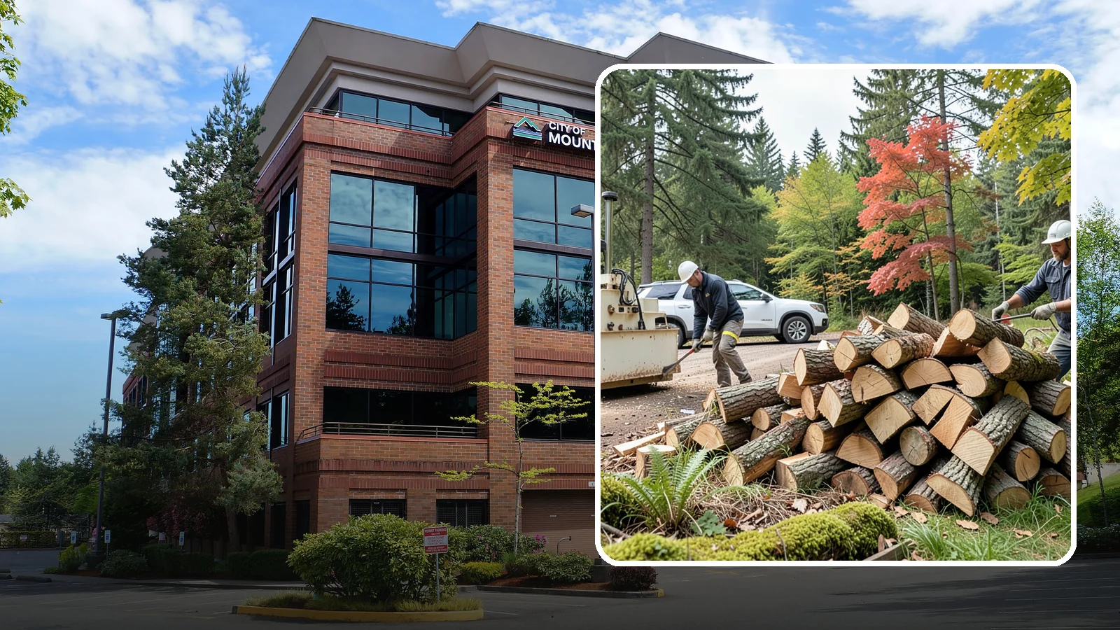 Customer Tree Processing in Mountlake Terrace, Snohomish County, WA - We process trees and logs you already have into finished firewood on your property.