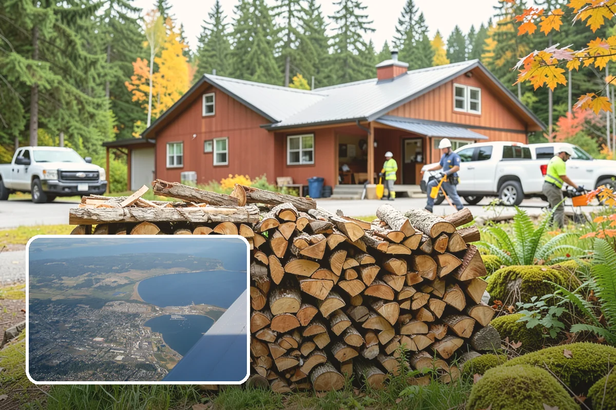 Customer Tree Processing in Oak Harbor, Island County, WA - No equipment rental or heavy lifting for you