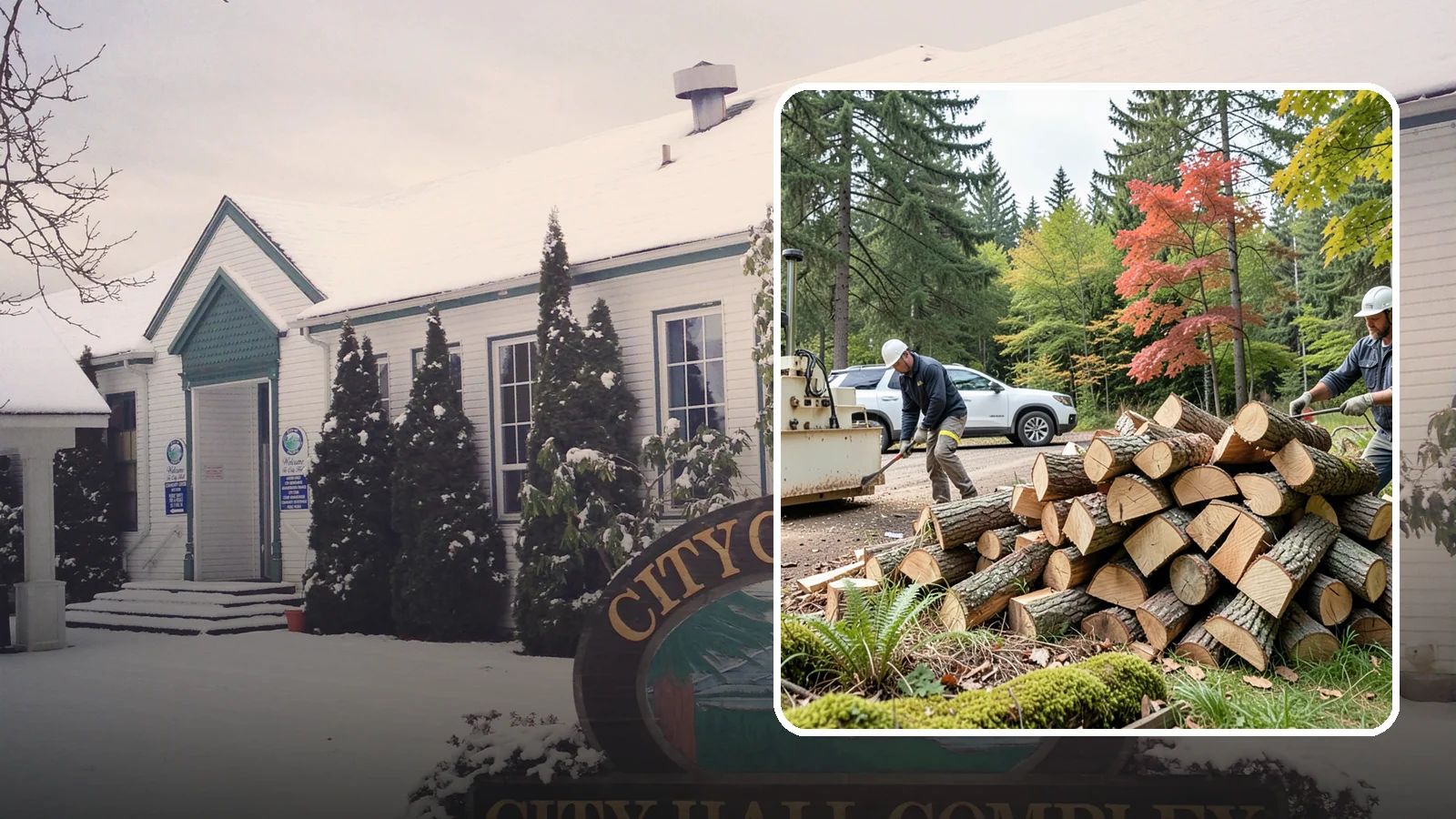 Customer Tree Processing in Pacific, King County, WA - We process trees and logs you already have into finished firewood on your property.