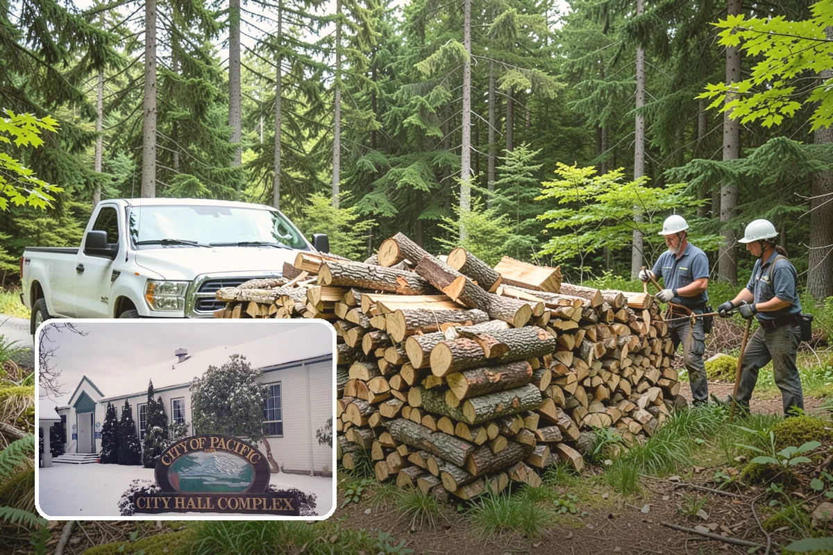 Customer Tree Processing in Pacific, King County, WA - No equipment rental or heavy lifting for you