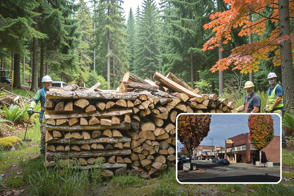 Customer Tree Processing in Puyallup, Pierce County, WA - No equipment rental or heavy lifting for you