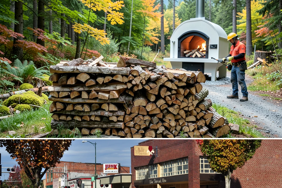 Customer Tree Processing in Puyallup, Pierce County, WA - Processing before the dry summer months lets your wood season in time for winter burning.