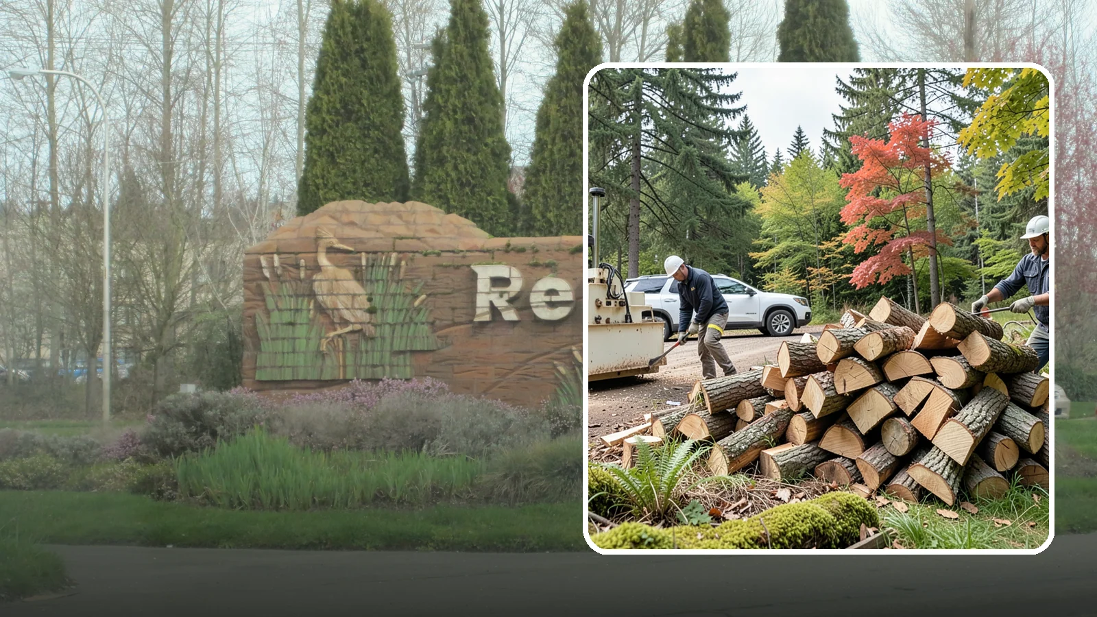 Customer Tree Processing in Renton, King County, WA - We process trees and logs you already have into finished firewood on your property.