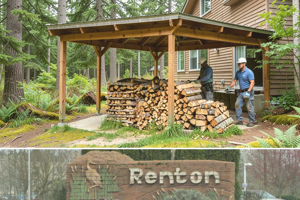 Customer Tree Processing in Renton, King County, WA - Processing before the dry summer months lets your wood season in time for winter burning.
