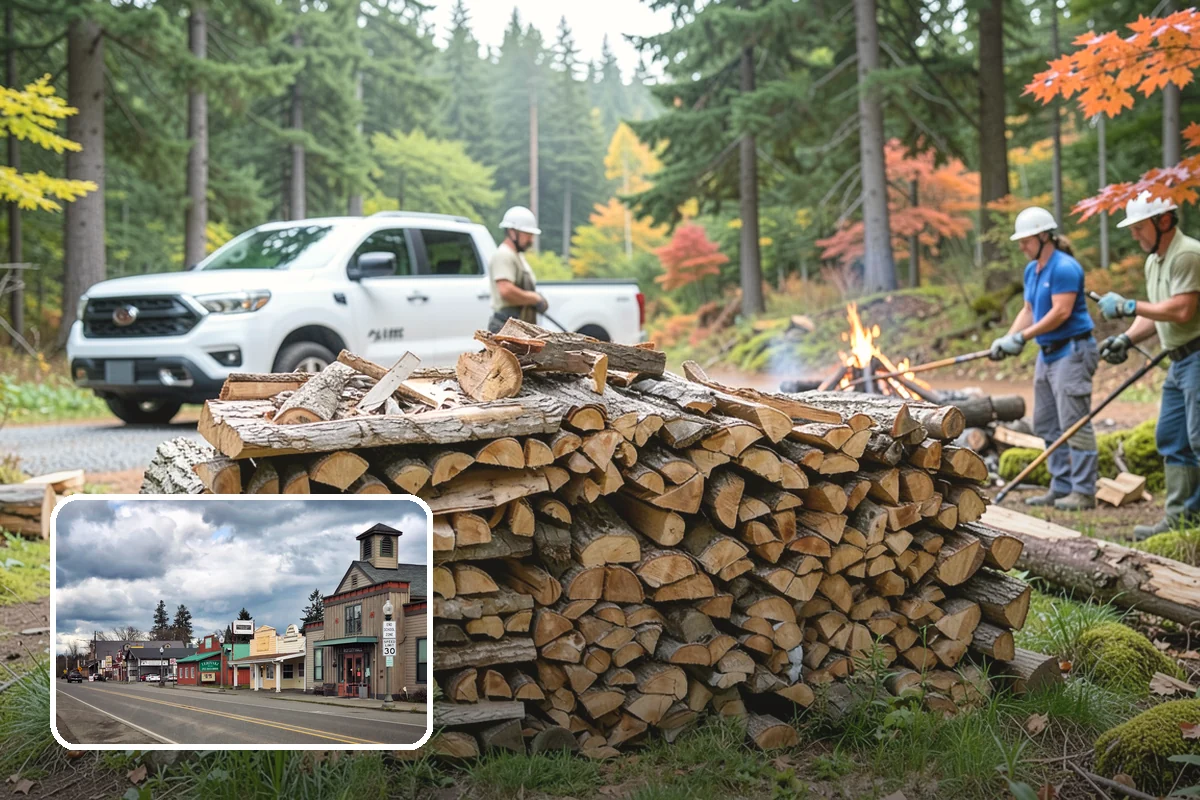Customer Tree Processing in Roy, Pierce County, WA - No equipment rental or heavy lifting for you