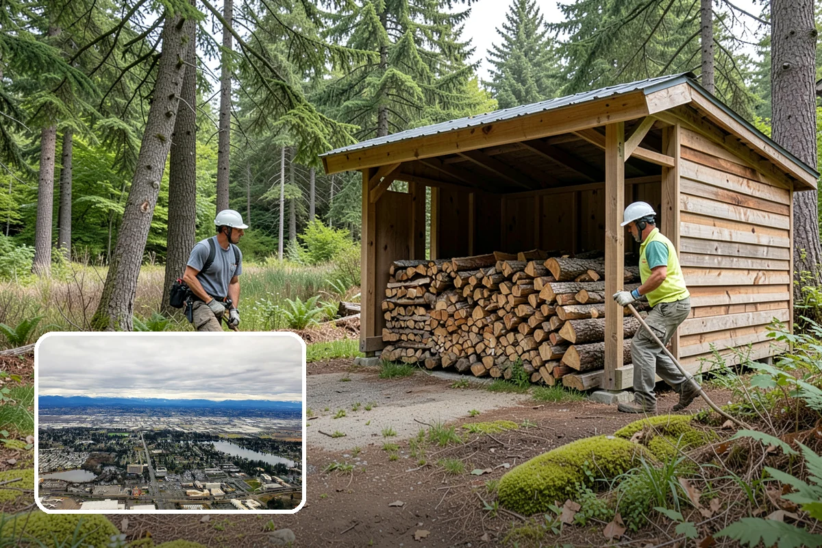 Customer Tree Processing in SeaTac, WA - No equipment rental or heavy lifting for you