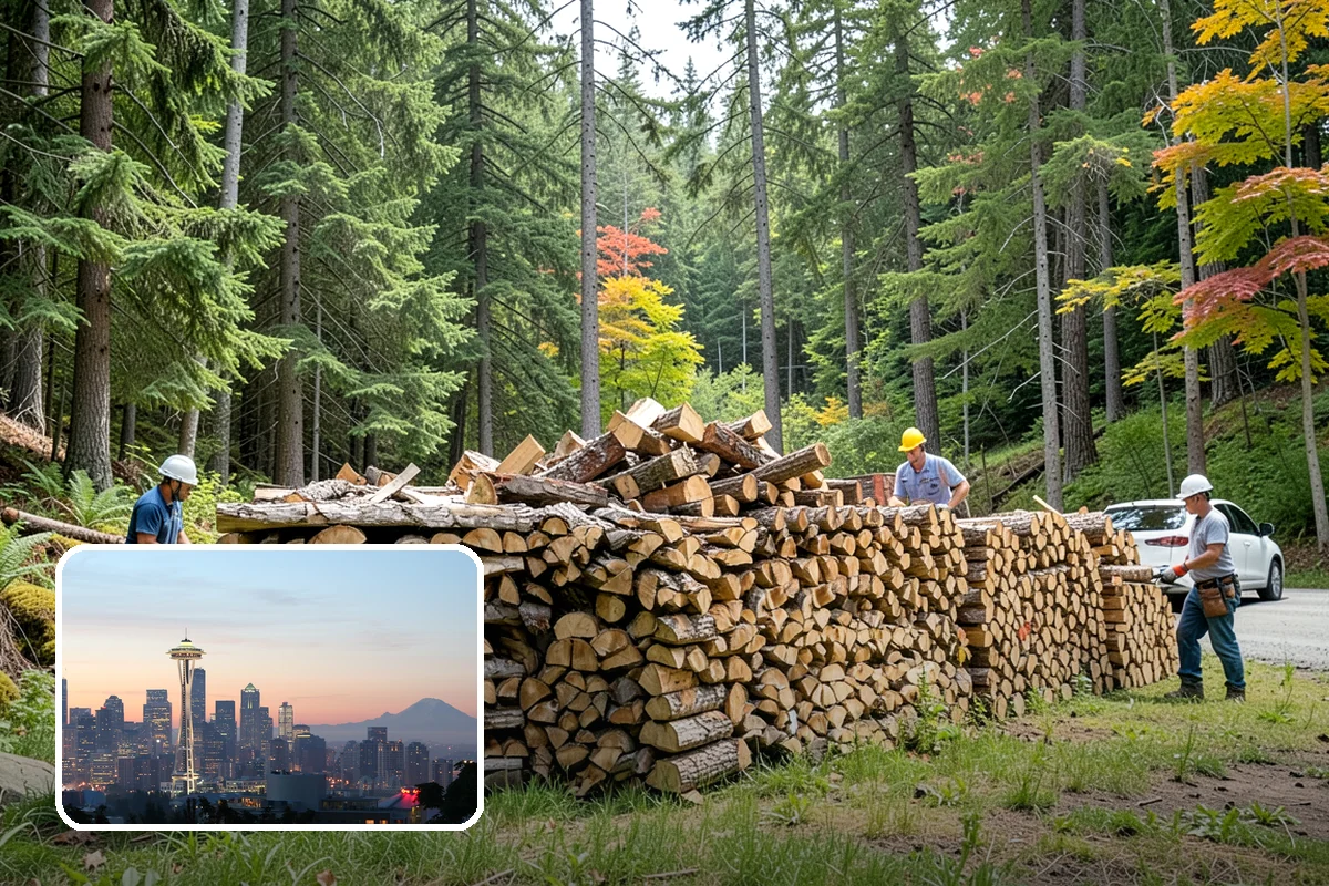 Customer Tree Processing in Seattle, King County, WA - No equipment rental or heavy lifting for you