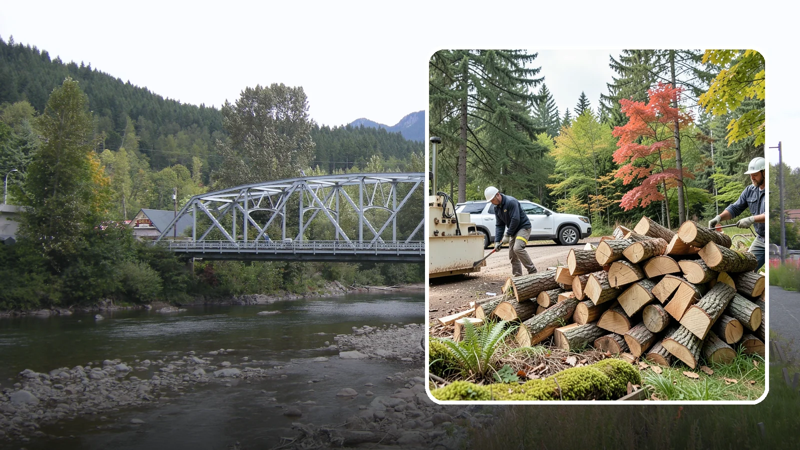 Customer Tree Processing in Skykomish, King County, WA - We process trees and logs you already have into finished firewood on your property.