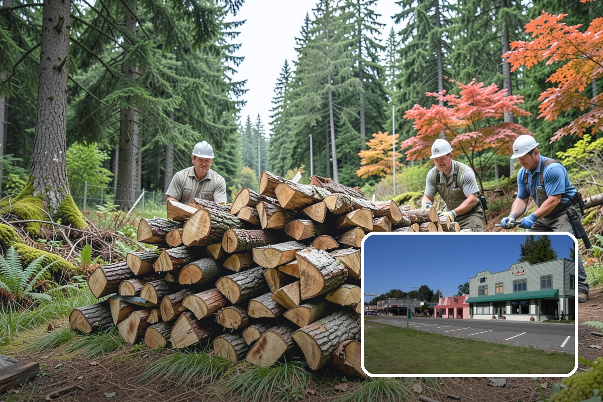 Customer Tree Processing in Snoqualmie, King County, WA - No equipment rental or heavy lifting for you