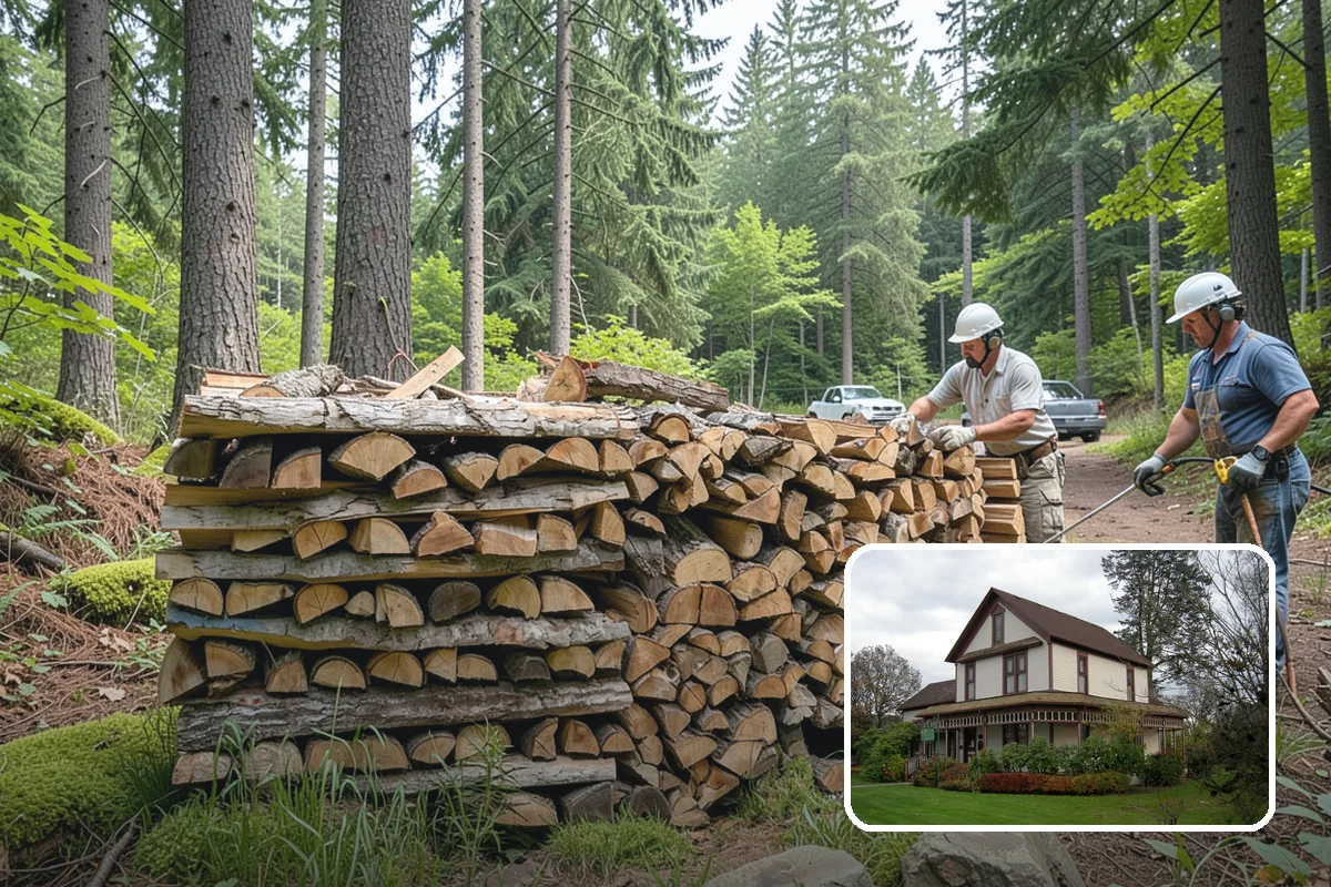 Customer Tree Processing in Sumner, Pierce County, WA - No equipment rental or heavy lifting for you
