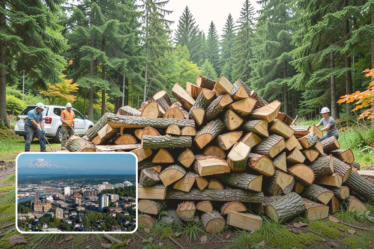 Customer Tree Processing in Tacoma, Pierce County, WA - No equipment rental or heavy lifting for you