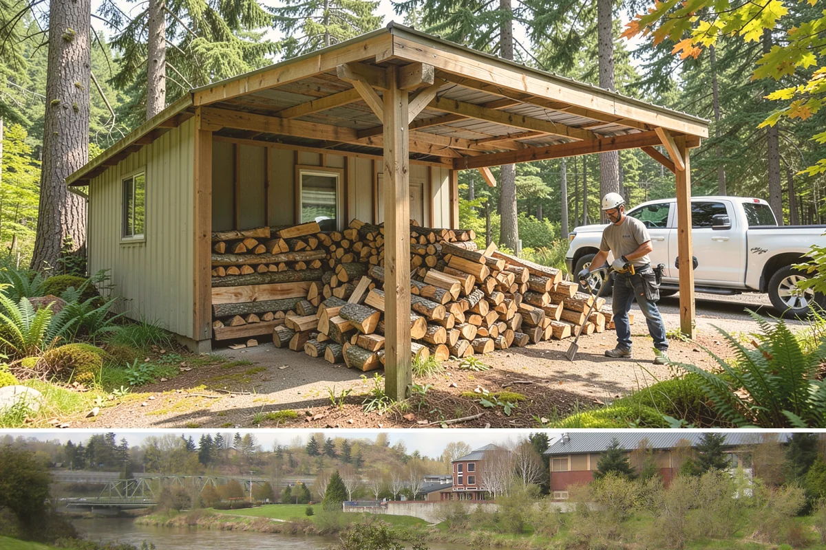 Customer Tree Processing in Tukwila, King County, WA - Processing before the dry summer months lets your wood season in time for winter burning.
