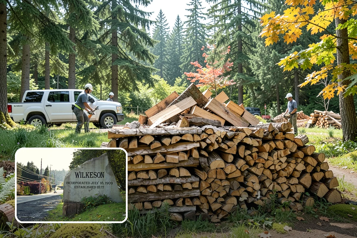 Customer Tree Processing in Wilkeson, Pierce County, WA - No equipment rental or heavy lifting for you