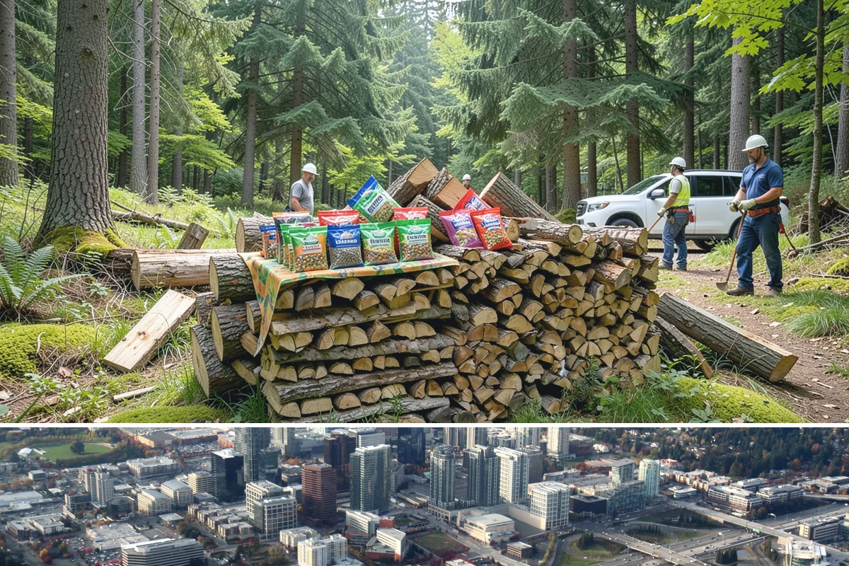 Driveway Delivery in Bellevue, King County, WA - Available year-round, with quicker scheduling outside the peak fall rush.