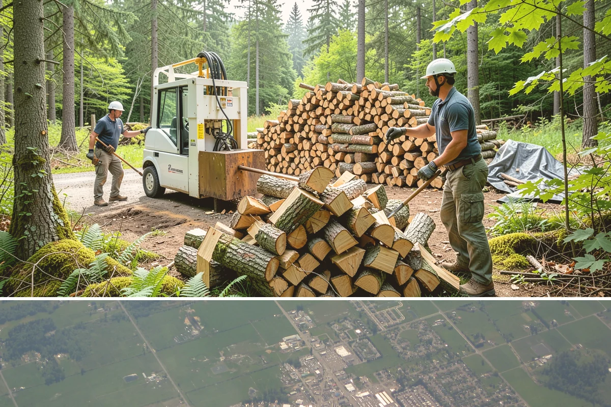 Driveway Delivery in Enumclaw, King County, WA - Available year-round, with quicker scheduling outside the peak fall rush.