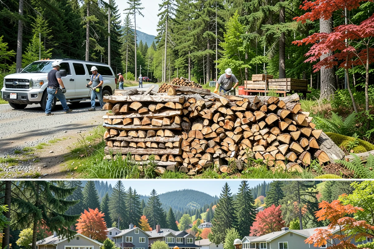 Driveway Delivery in Fircrest, Pierce County, WA - Available year-round, with quicker scheduling outside the peak fall rush.