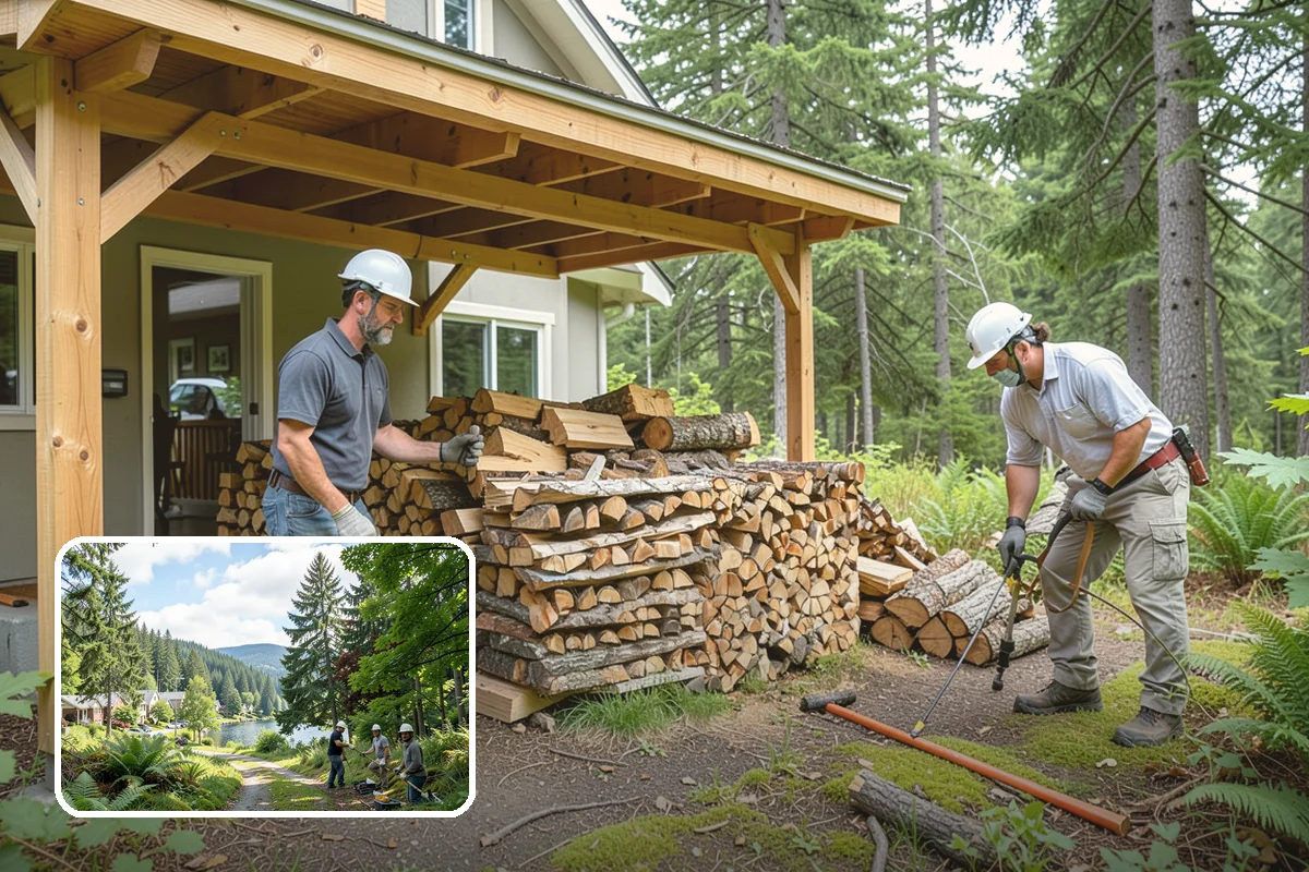 Driveway Delivery in Lake Forest Park, King County, WA - Simple, fast drop location