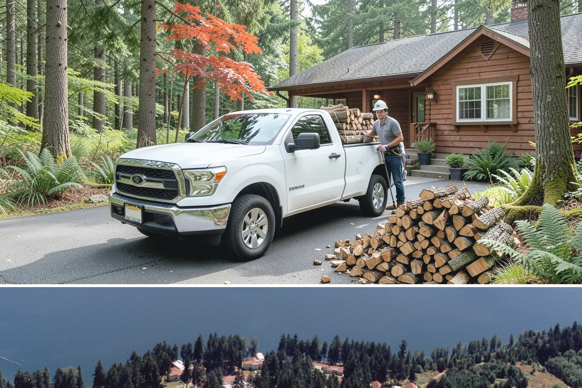 Driveway Delivery in Lakewood, Pierce County, WA - Available year-round, with quicker scheduling outside the peak fall rush.
