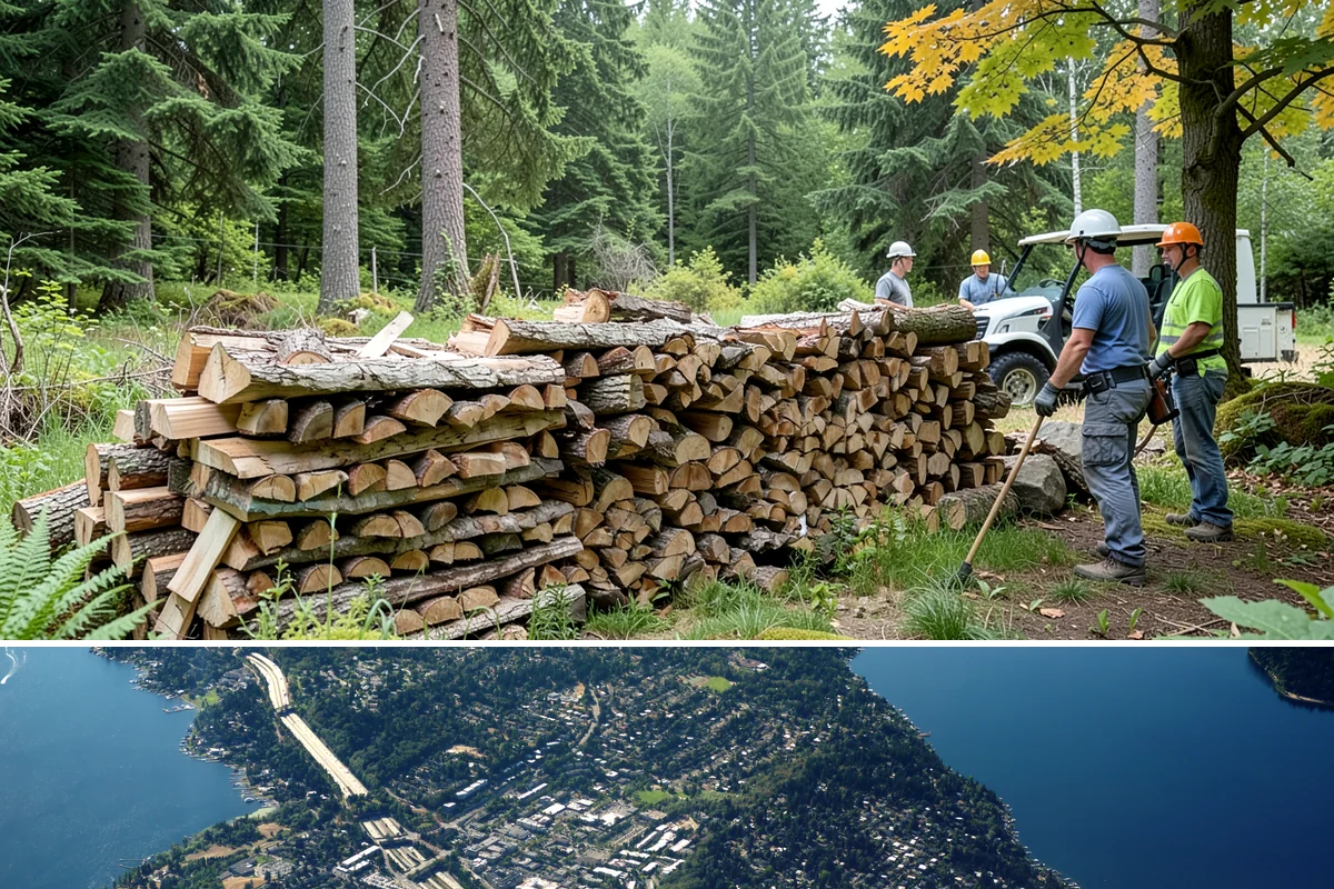Driveway Delivery in Mercer Island, King County, WA - Available year-round, with quicker scheduling outside the peak fall rush.