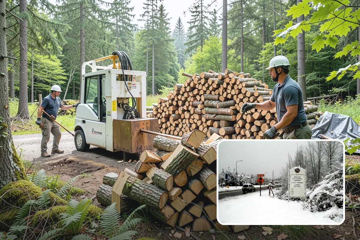 Driveway Delivery in Newcastle, King County, WA - Simple, fast drop location