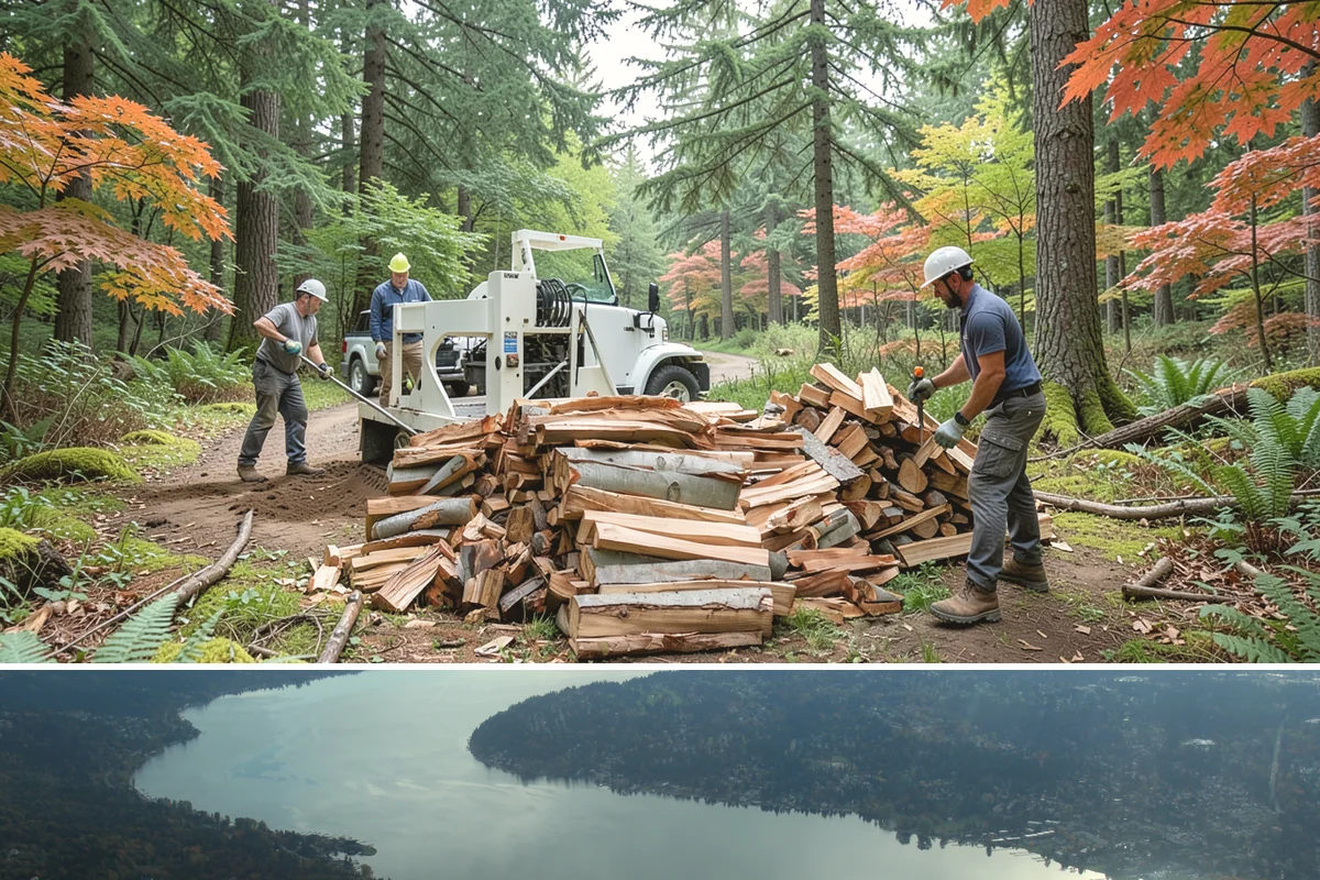 Driveway Delivery in Sammamish, King County, WA - Available year-round, with quicker scheduling outside the peak fall rush.