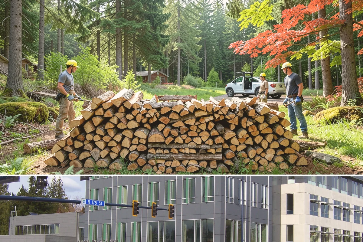 Driveway Delivery in Shoreline, King County, WA - Available year-round, with quicker scheduling outside the peak fall rush.