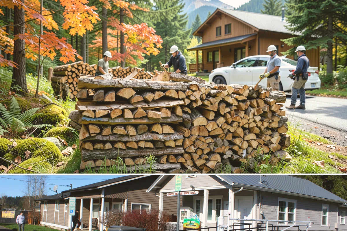 Driveway Delivery in South Prairie, Pierce County, WA - Available year-round, with quicker scheduling outside the peak fall rush.