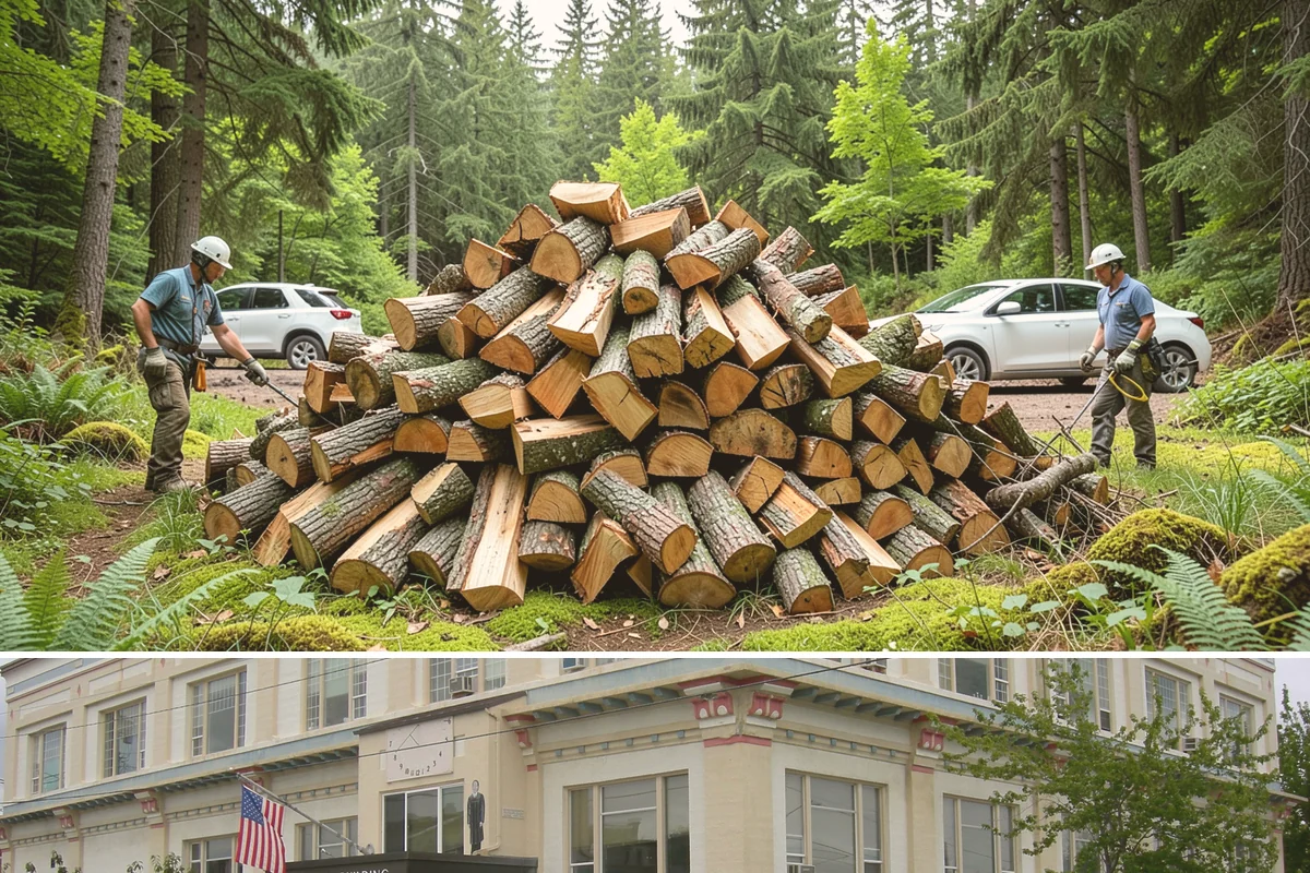 Emergency Firewood Delivery in Anacortes, Skagit County, WA - Emergency delivery is available whenever you run short, and it is most in demand during winter cold spells and storms.