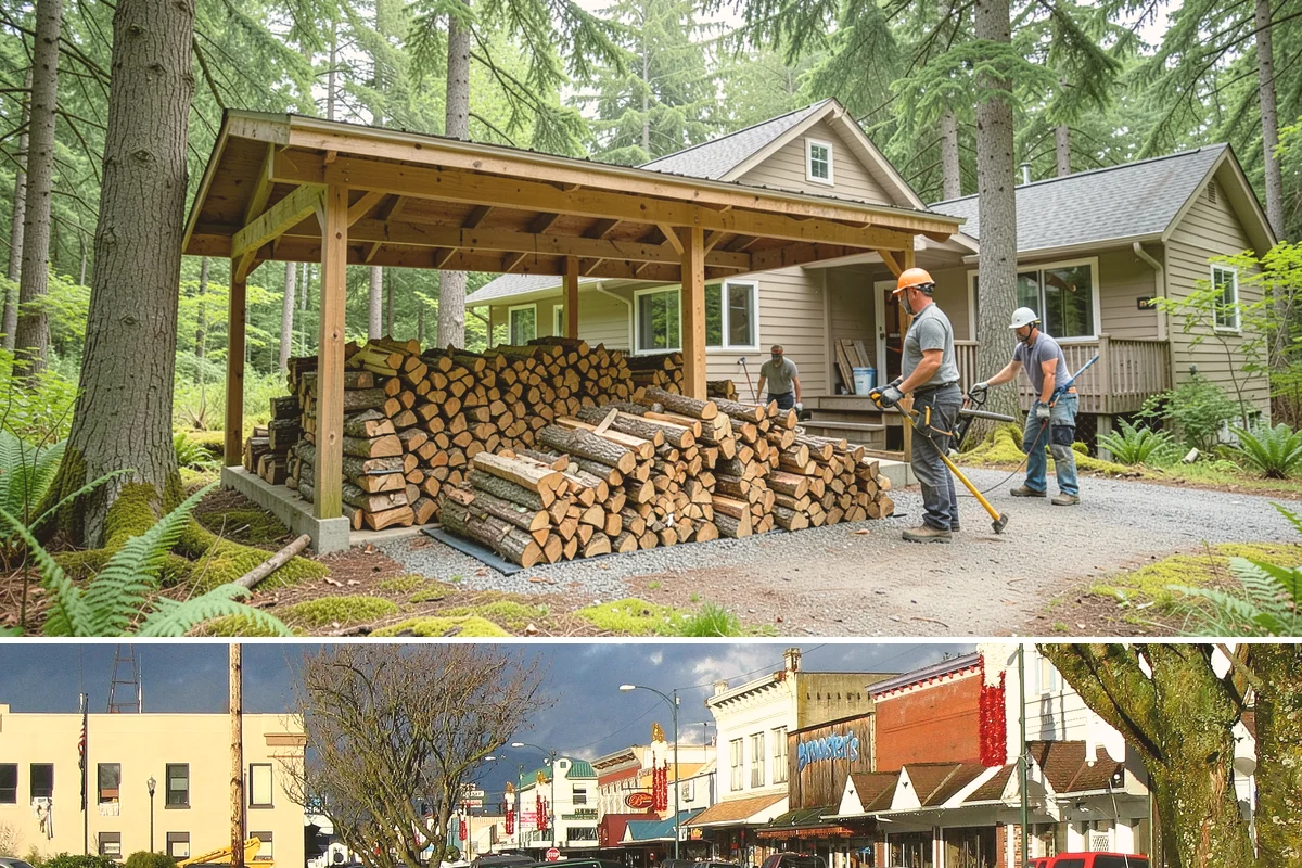 Emergency Firewood Delivery in Arlington, Snohomish County, WA - Emergency delivery is available whenever you run short, and it is most in demand during winter cold spells and storms.