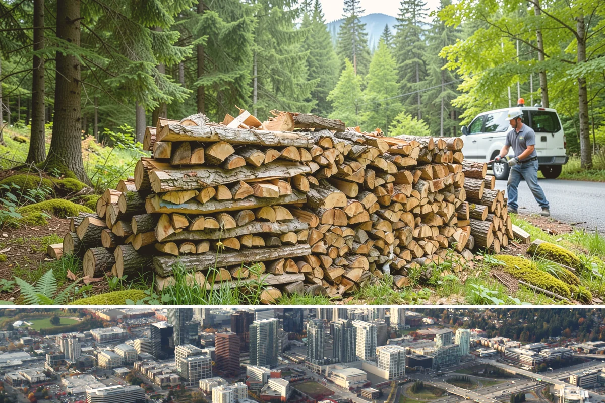 Emergency Firewood Delivery in Bellevue, King County, WA - Emergency delivery is available whenever you run short, and it is most in demand during winter cold spells and storms.