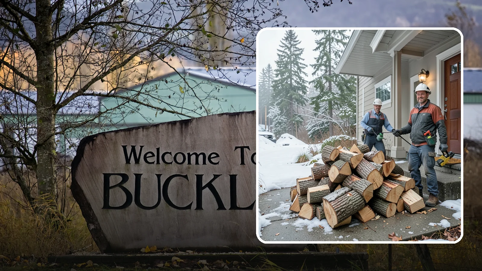 Emergency Firewood Delivery in Buckley, Pierce County, WA - When you unexpectedly run low on heat, we rush seasoned, ready-to-burn firewood to your door as quickly as we can.