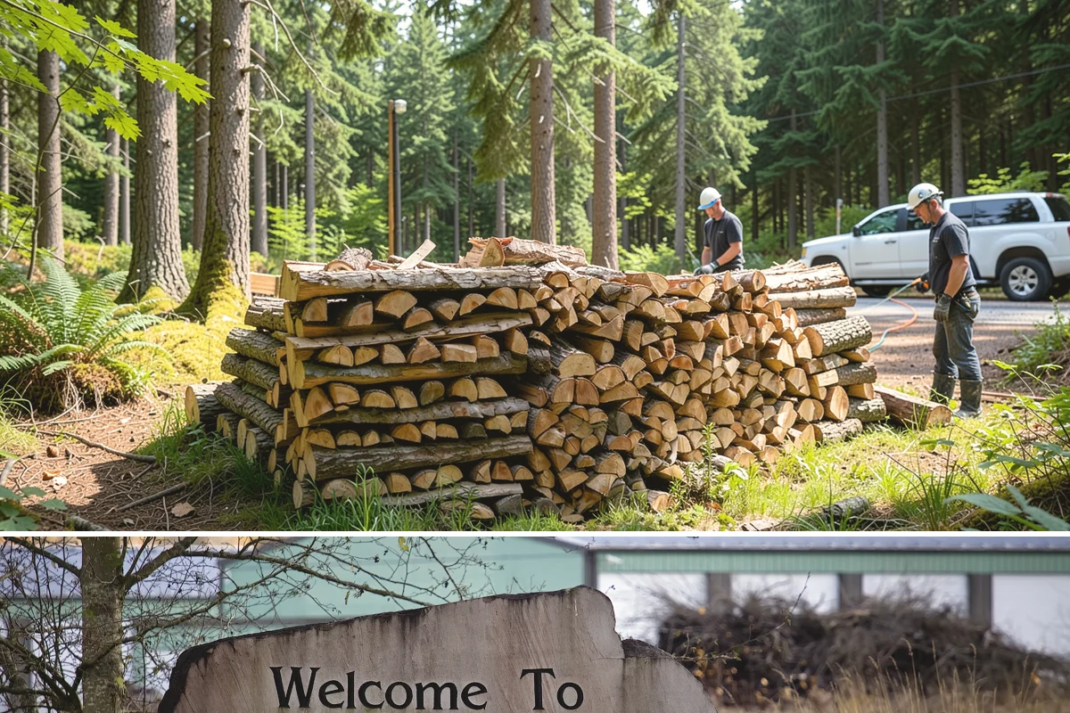 Emergency Firewood Delivery in Buckley, Pierce County, WA - Emergency delivery is available whenever you run short, and it is most in demand during winter cold spells and storms.