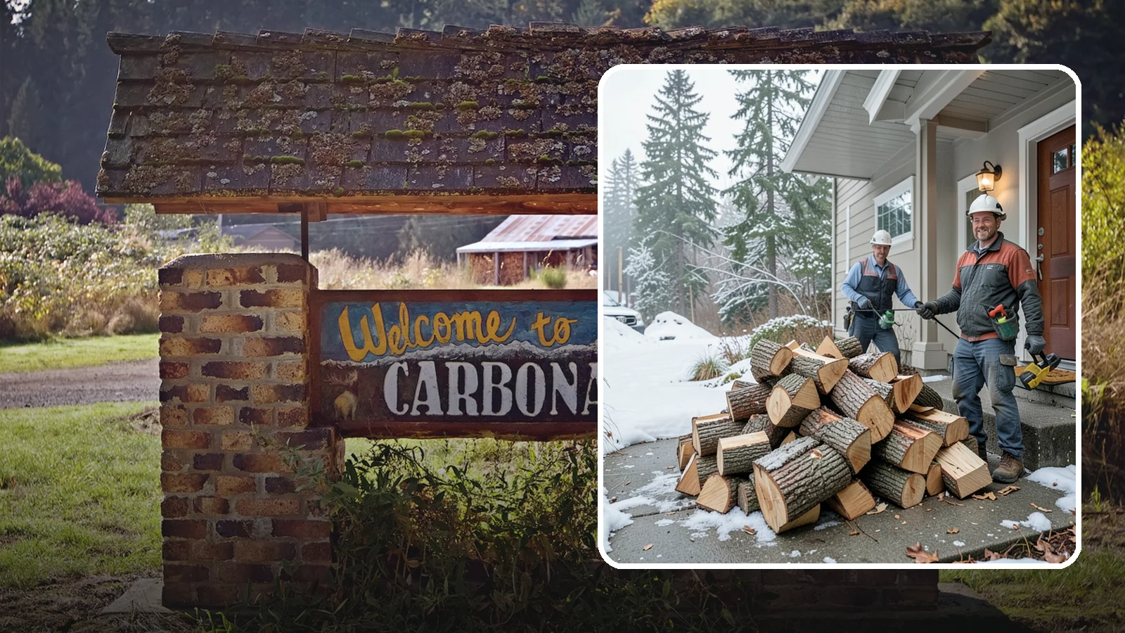 Emergency Firewood Delivery in Carbonado, Pierce County, WA - When you unexpectedly run low on heat, we rush seasoned, ready-to-burn firewood to your door as quickly as we can.