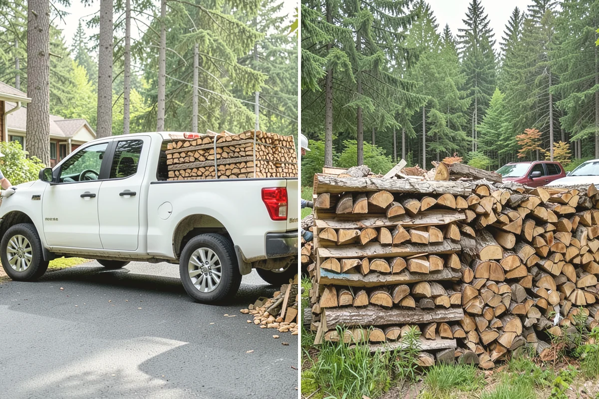 Emergency Firewood Delivery in Carbonado, Pierce County, WA - You contact us with an urgent firewood need