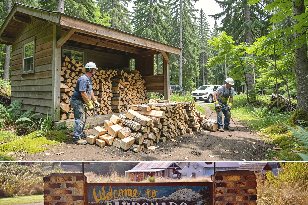 Emergency Firewood Delivery in Carbonado, Pierce County, WA - Emergency delivery is available whenever you run short, and it is most in demand during winter cold spells and storms.