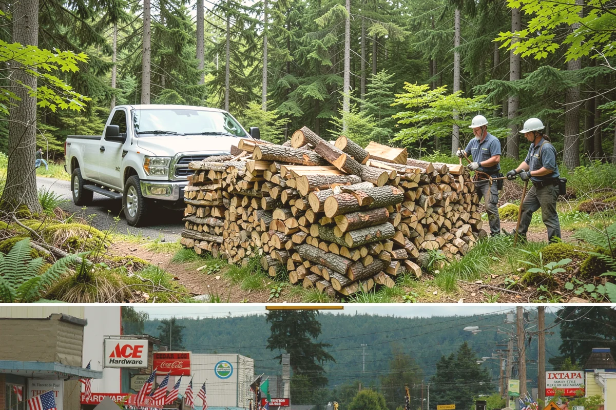 Emergency Firewood Delivery in Carnation, King County, WA - Emergency delivery is available whenever you run short, and it is most in demand during winter cold spells and storms.