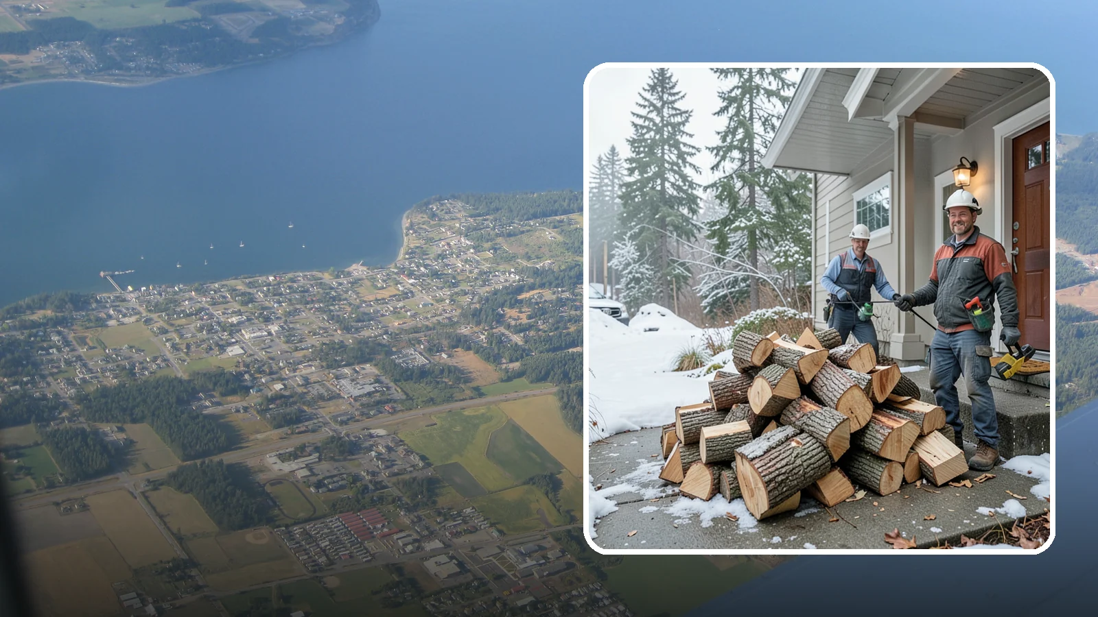 Emergency Firewood Delivery in Coupeville, Island County, WA - When you unexpectedly run low on heat, we rush seasoned, ready-to-burn firewood to your door as quickly as we can.