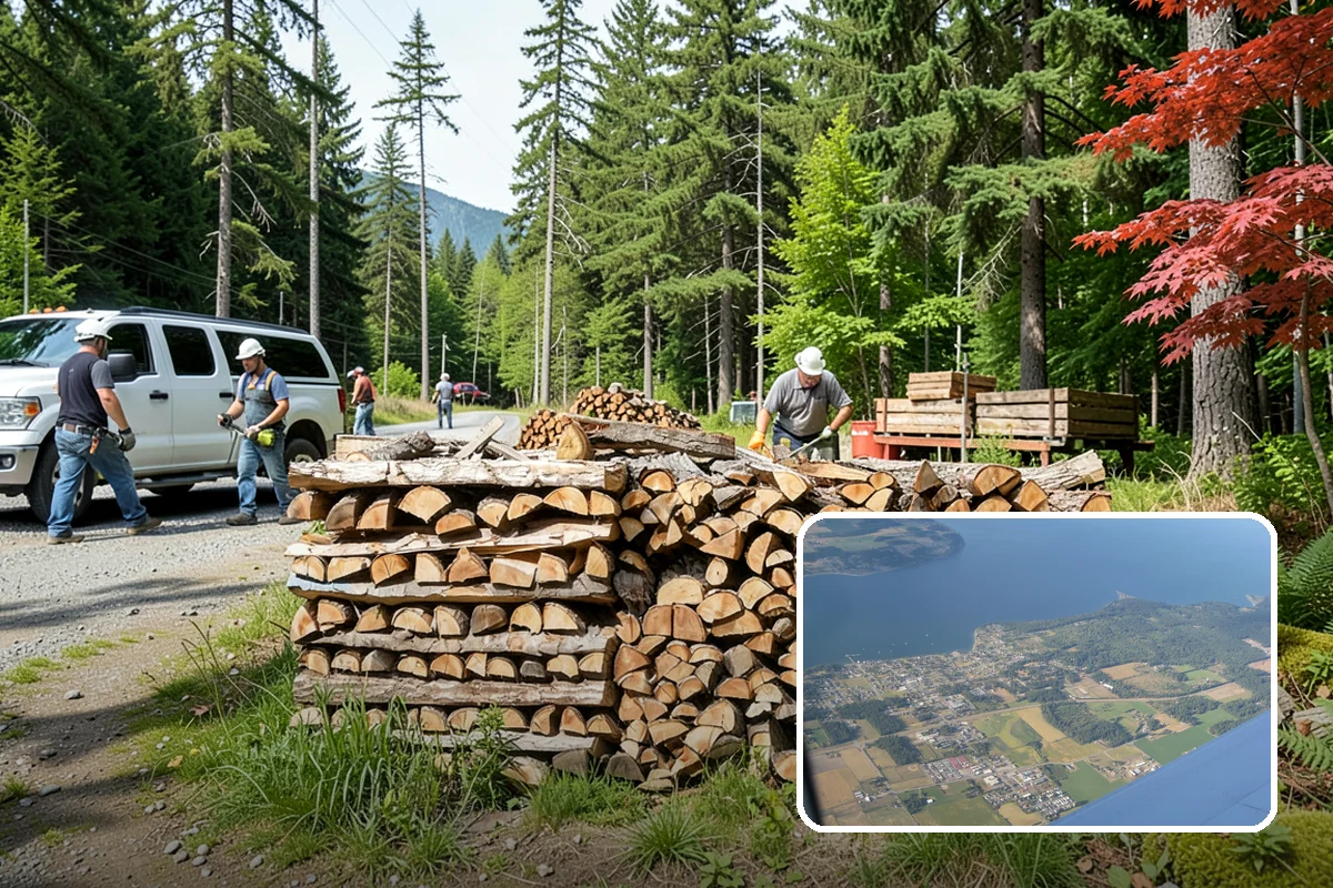 Emergency Firewood Delivery in Coupeville, Island County, WA - Rapid dispatch when you are out of heat