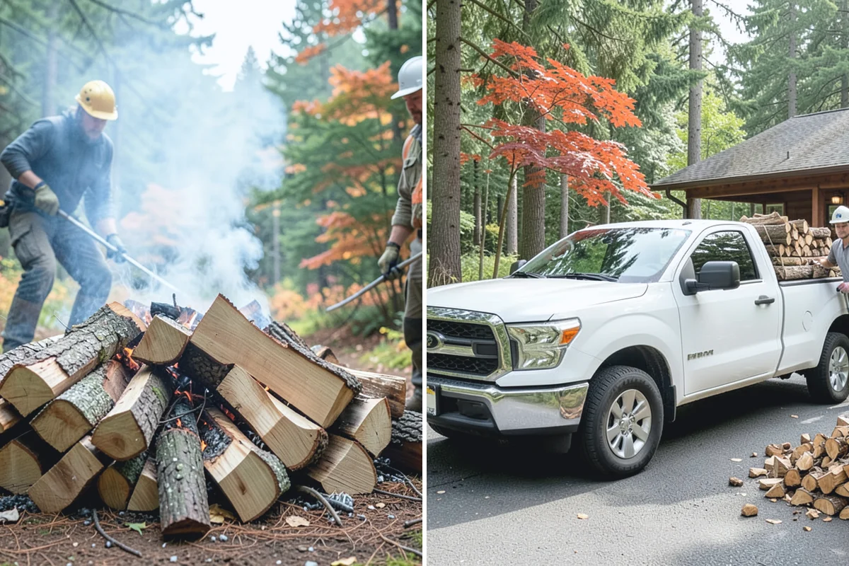 Emergency Firewood Delivery in Coupeville, Island County, WA - You contact us with an urgent firewood need