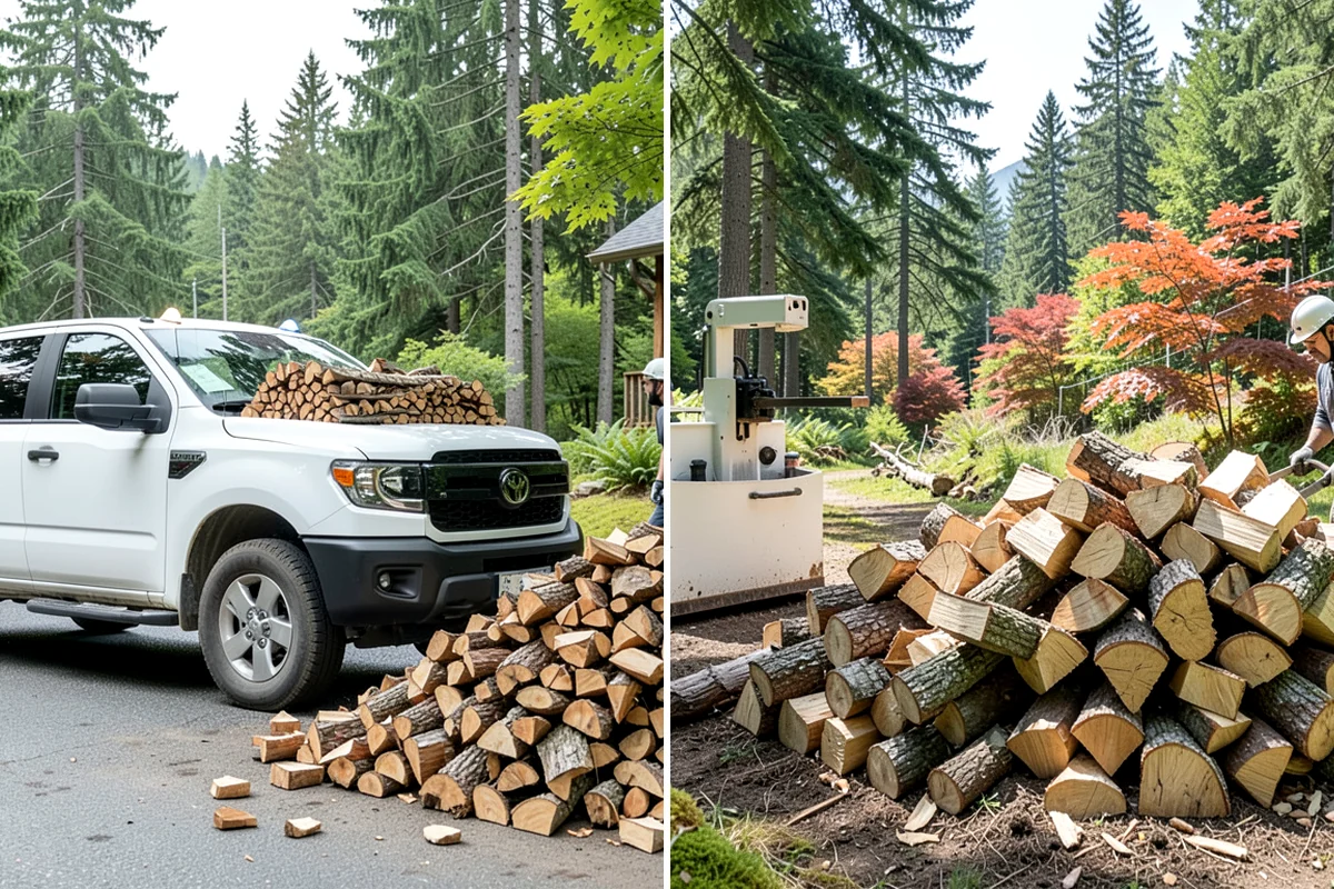 Emergency Firewood Delivery in DuPont, Pierce County, WA - You contact us with an urgent firewood need