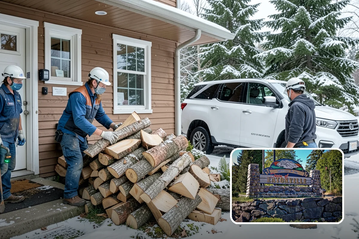 Emergency Firewood Delivery in Eatonville, Pierce County, WA - Rapid dispatch when you are out of heat