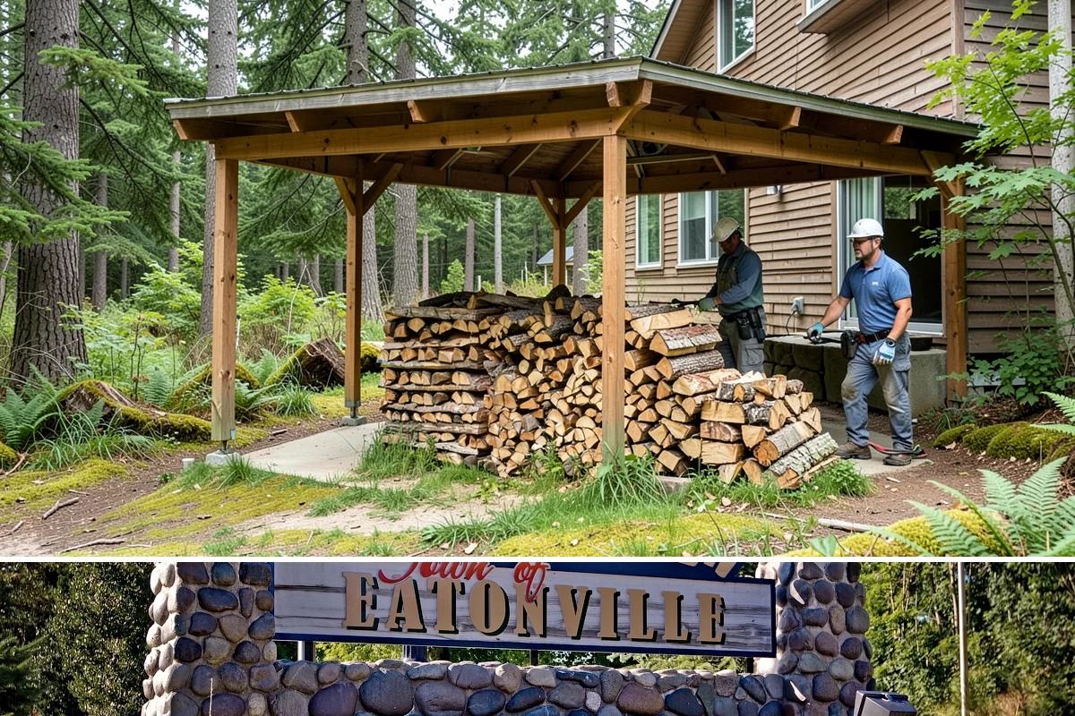 Emergency Firewood Delivery in Eatonville, Pierce County, WA - Emergency delivery is available whenever you run short, and it is most in demand during winter cold spells and storms.