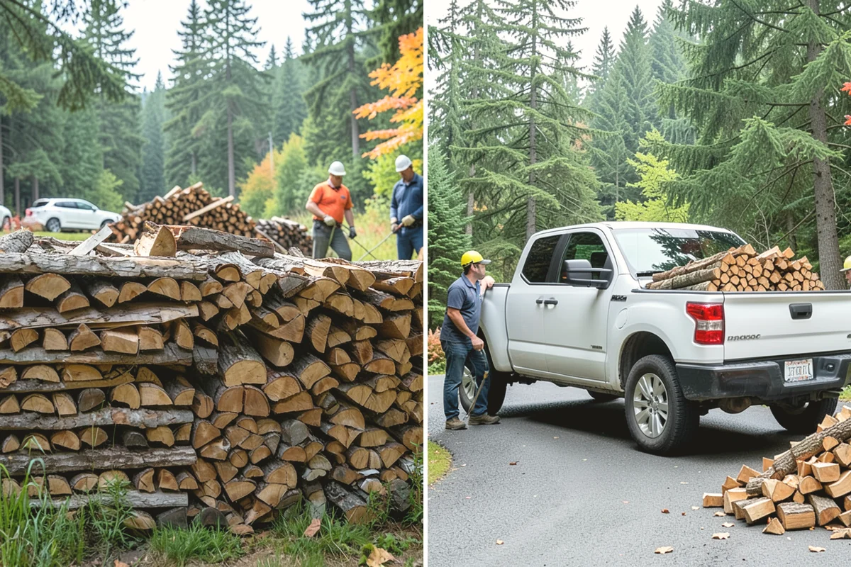 Emergency Firewood Delivery in Edgewood, Pierce County, WA - You contact us with an urgent firewood need