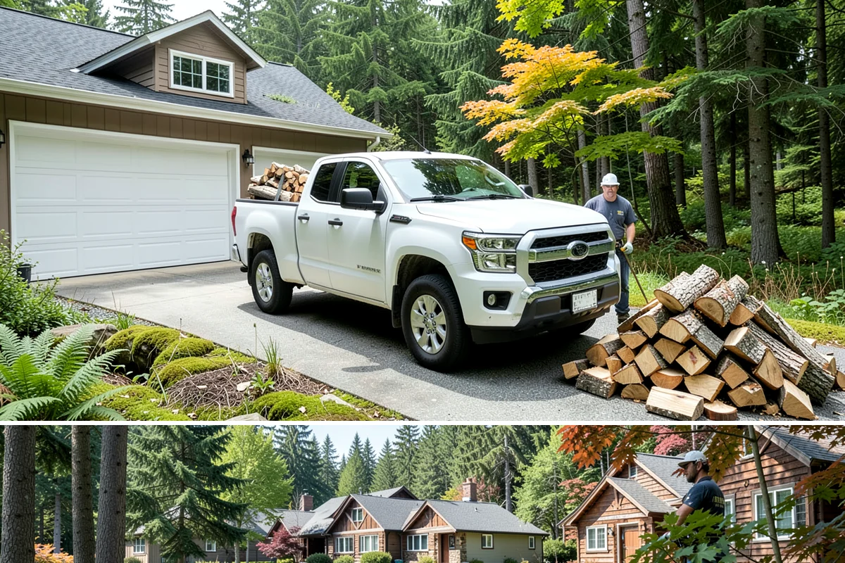 Emergency Firewood Delivery in Edgewood, Pierce County, WA - Emergency delivery is available whenever you run short, and it is most in demand during winter cold spells and storms.