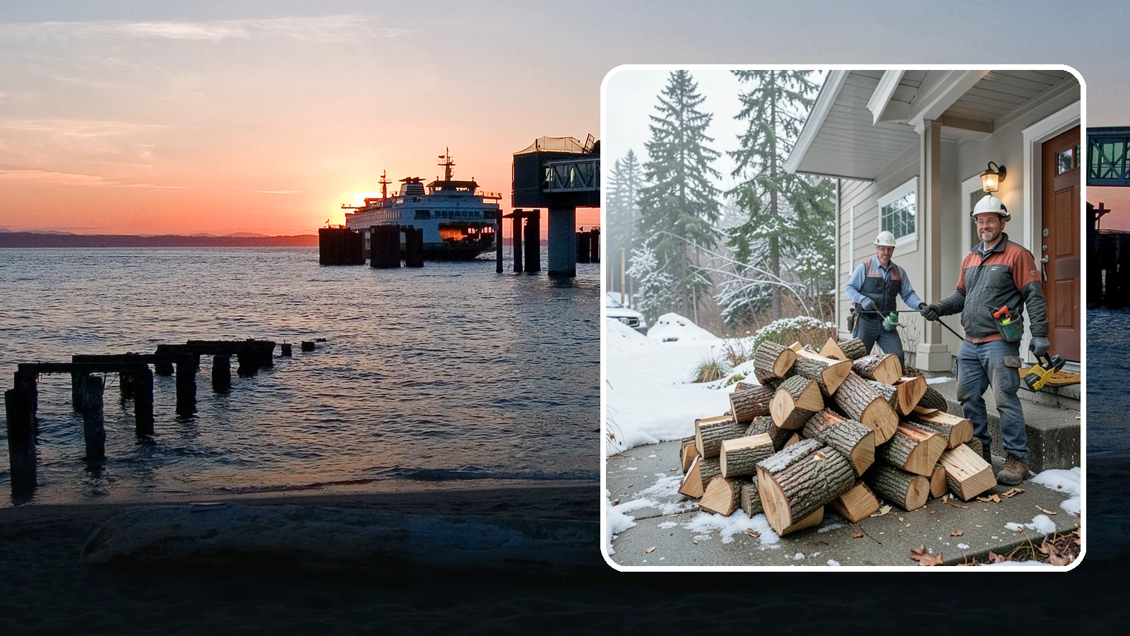 Emergency Firewood Delivery in Edmonds, Snohomish County, WA - When you unexpectedly run low on heat, we rush seasoned, ready-to-burn firewood to your door as quickly as we can.