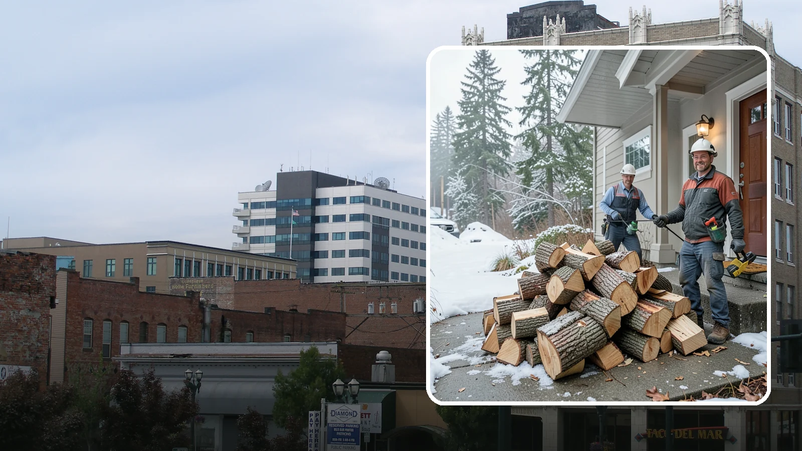 Emergency Firewood Delivery in Everett, Snohomish County, WA - When you unexpectedly run low on heat, we rush seasoned, ready-to-burn firewood to your door as quickly as we can.